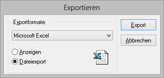 Export in Excel